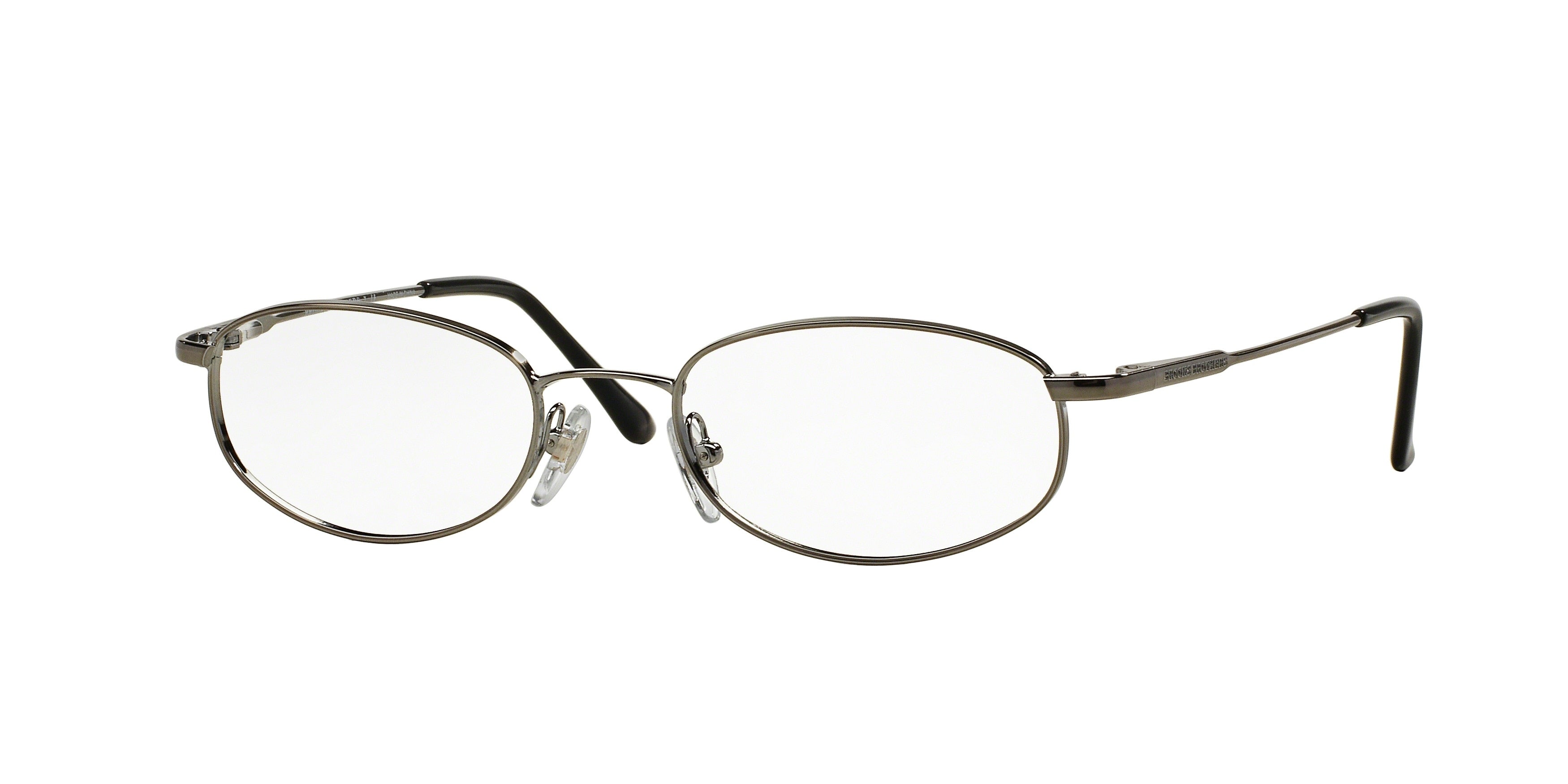 Brooks Brothers BB491 Oval Eyeglasses 1150-Gunmetal 52-135-19 - Color Map Grey