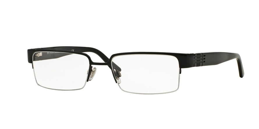 Burberry BE1110 Rectangle Eyeglasses  1001-SHINY BLACK 53-18-140 - Color Map black