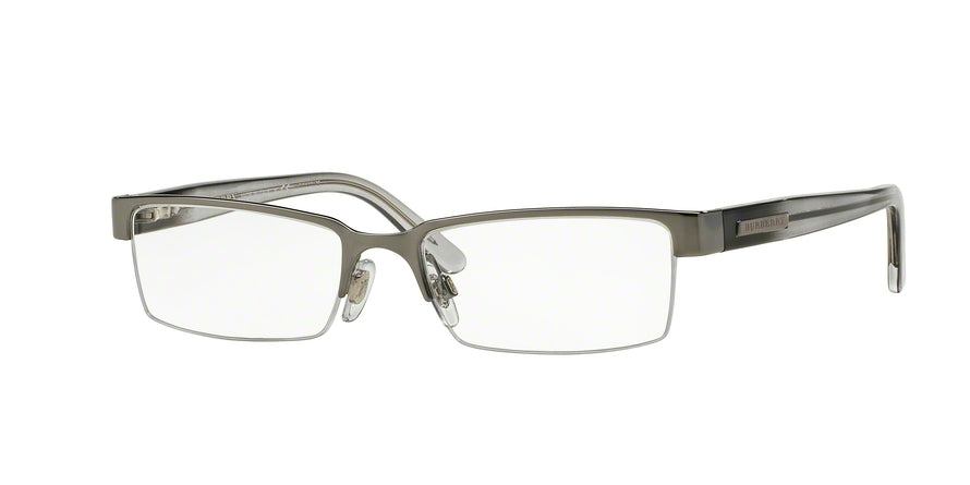 Burberry BE1156 Rectangle Eyeglasses  1003-GUNMETAL 52-17-140 - Color Map gunmetal