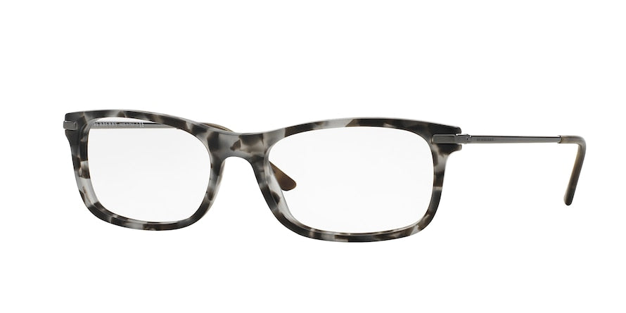 Burberry BE2195 Rectangle Eyeglasses 3534-MATTE GREY HAVANA 53-17-145 - Color Map havana