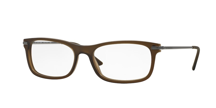 Burberry BE2195 Rectangle Eyeglasses  3535-MATTE OLIVE GREEN 55-17-145 - Color Map green