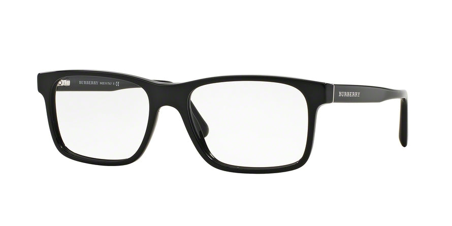Burberry BE2198 Rectangle Eyeglasses  3001-BLACK 53-17-145 - Color Map black
