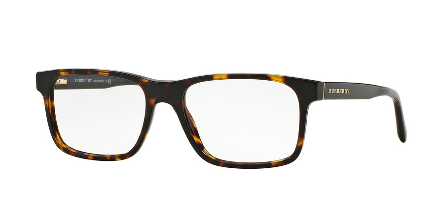 Burberry BE2198 Rectangle Eyeglasses 3002-DARK HAVANA 55-17-145 - Color Map havana