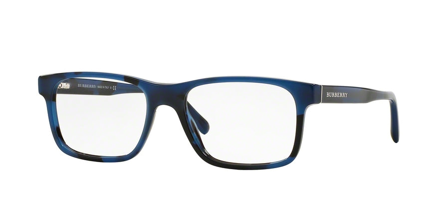 Burberry BE2198 Rectangle Eyeglasses 3546-SPOTTED BLUE 53-17-145 - Color Map blue