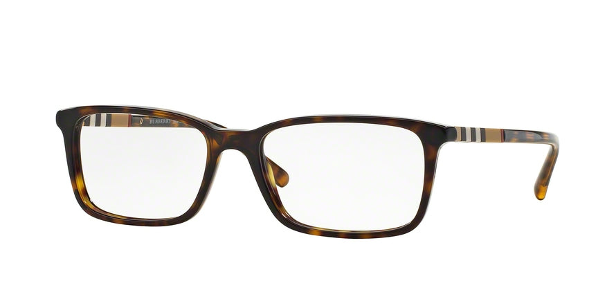 Burberry BE2199 Rectangle Eyeglasses 3002-DARK HAVANA 53-17-145 - Color Map havana