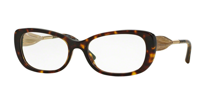 Burberry BE2203 Oval Eyeglasses 3002-DARK HAVANA 54-17-135 - Color Map havana