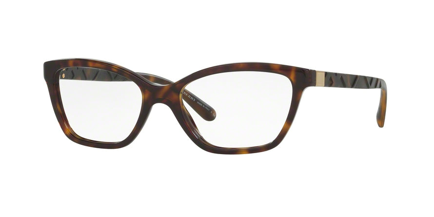 Burberry BE2221 Cat Eye Eyeglasses 3002-DARK HAVANA 53-17-140 - Color Map havana