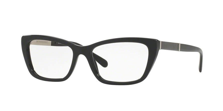Burberry BE2236 Cat Eye Eyeglasses 3001-BLACK 54-16-140 - Color Map black