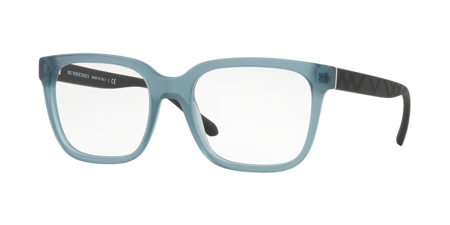 Burberry BE2262 Square Eyeglasses  3699-MATTE BLUE 55-19-145 - Color Map blue