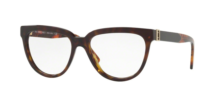 Burberry BE2268F Square Eyeglasses  3681-DARK HAVANA 53-16-140 - Color Map havana