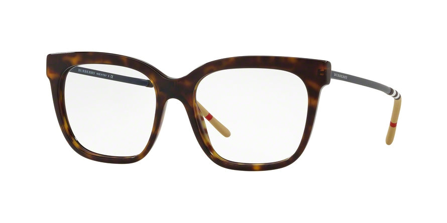 Burberry BE2271 Square Eyeglasses 3002-DARK HAVANA 52-17-140 - Color Map havana