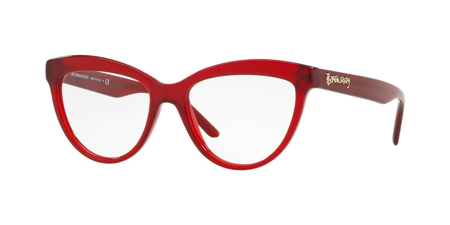 Burberry BE2276F Cat Eye Eyeglasses 3495-RED 53-16-140 - Color Map red