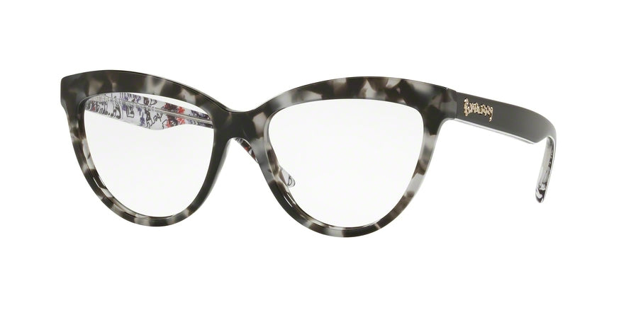 Burberry BE2276 Cat Eye Eyeglasses  3722-GREY HAVANA 53-16-140 - Color Map grey