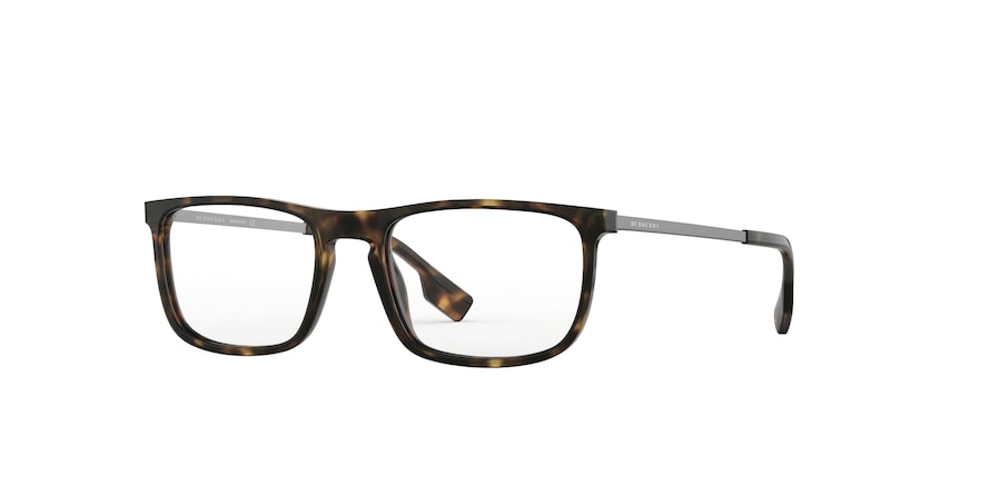 Burberry BE2288 Rectangle Eyeglasses 3002-DARK HAVANA 57-19-145 - Color Map havana