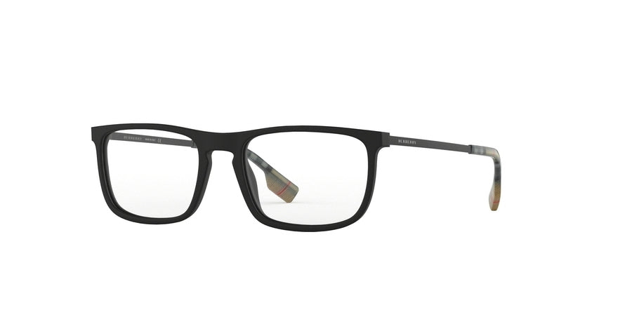 Burberry BE2288 Rectangle Eyeglasses 3464-MATTE BLACK 55-19-145 - Color Map black