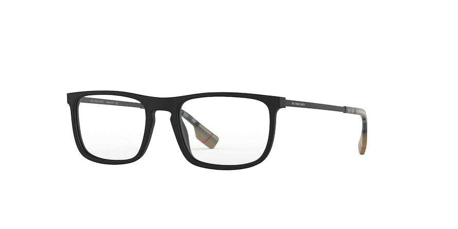 Burberry BE2288 Rectangle Eyeglasses 3464-MATTE BLACK 57-19-145 - Color Map black