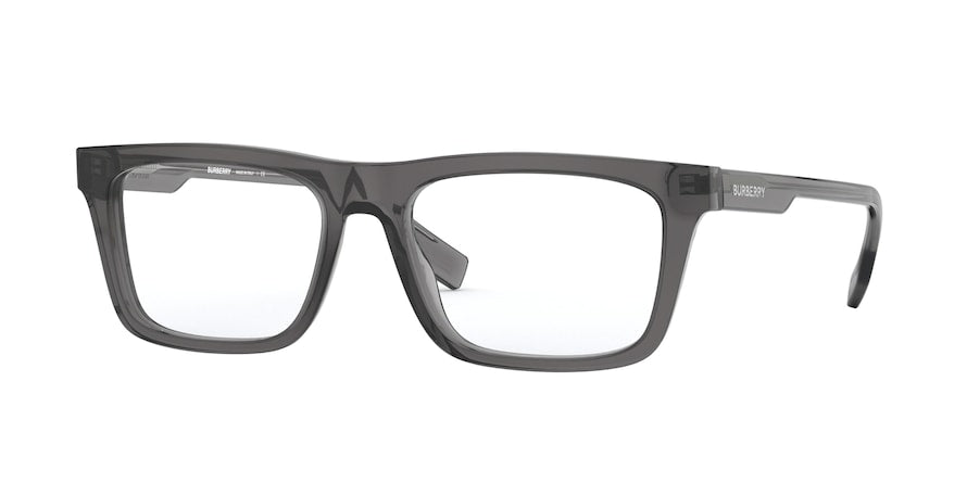 Burberry BE2298F Rectangle Eyeglasses 3801-TRANSPARENT GREY 54-17-145 - Color Map grey