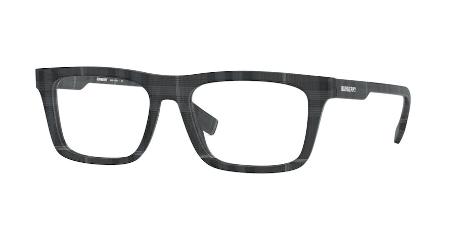 Burberry BE2298F Rectangle Eyeglasses 3804-CHARCOAL CHECK 54-17-145 - Color Map multi