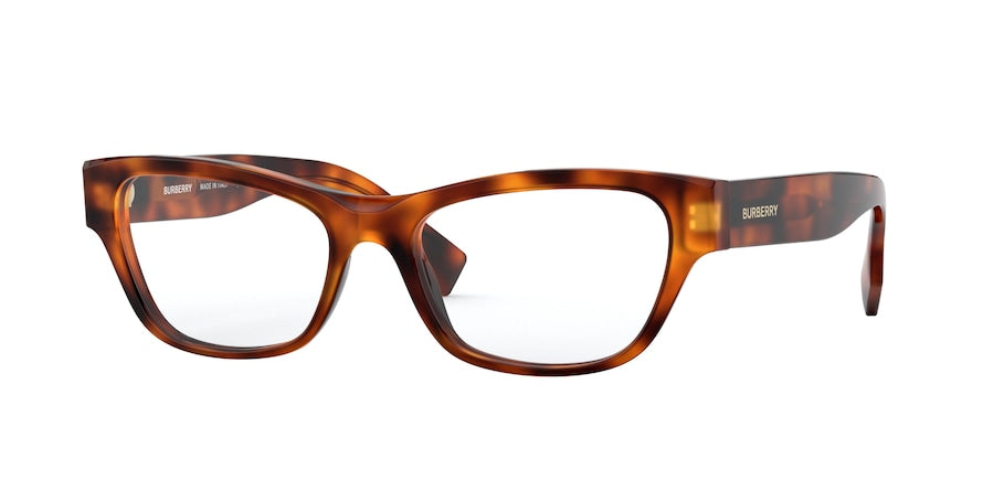 Burberry BE2302 Square Eyeglasses 3316-LIGHT HAVANA 53-17-140 - Color Map havana