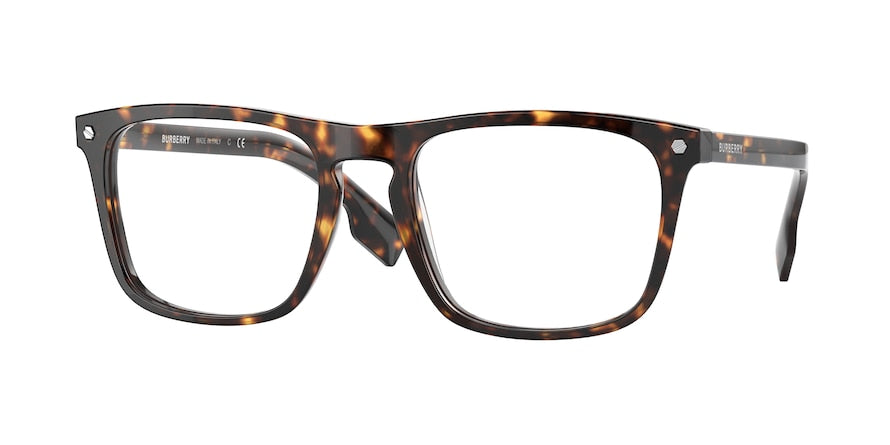 Burberry BOLTON BE2340F Square Eyeglasses 3002-DARK HAVANA 56-20-145 - Color Map havana