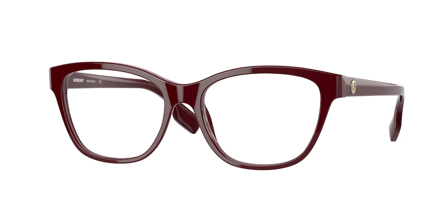 Burberry AUDEN BE2346F Cat Eye Eyeglasses 3403-BORDEAUX 55-16-140 - Color Map bordeaux