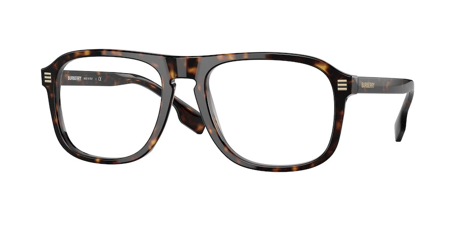 Burberry NEVILLE BE2350F Rectangle Eyeglasses 3002-DARK HAVANA 56-19-145 - Color Map havana