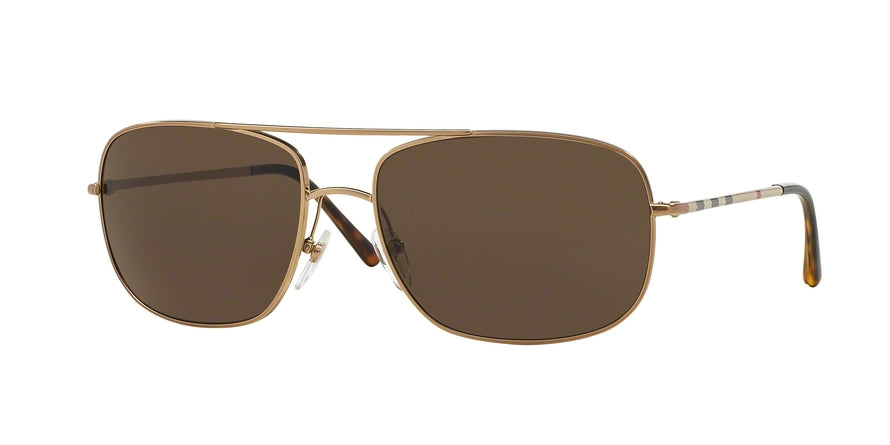 Burberry BE3077 Square Sunglasses  118973-GOLD 60-17-135 - Color Map gold