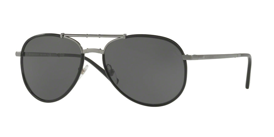 Burberry BE3091J Pilot Sunglasses  10085V-BLACK 58-17-140 - Color Map black
