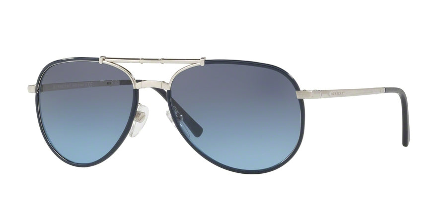 Burberry BE3091J Pilot Sunglasses 1166S2-BLUE 58-17-140 - Color Map blue