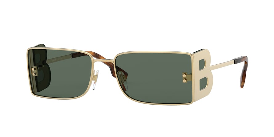 Burberry BE3110 Rectangle Sunglasses 10173H-GOLD 57-17-140 - Color Map gold