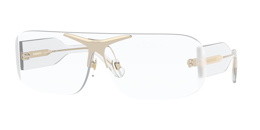 Burberry BE3123 Rectangle Sunglasses  30241W-TRANSPARENT 60-160-145 - Color Map clear