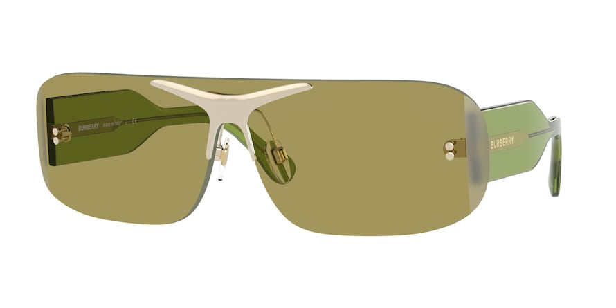 Burberry BE3123 Rectangle Sunglasses 3917/2-GREEN 60-160-145 - Color Map green