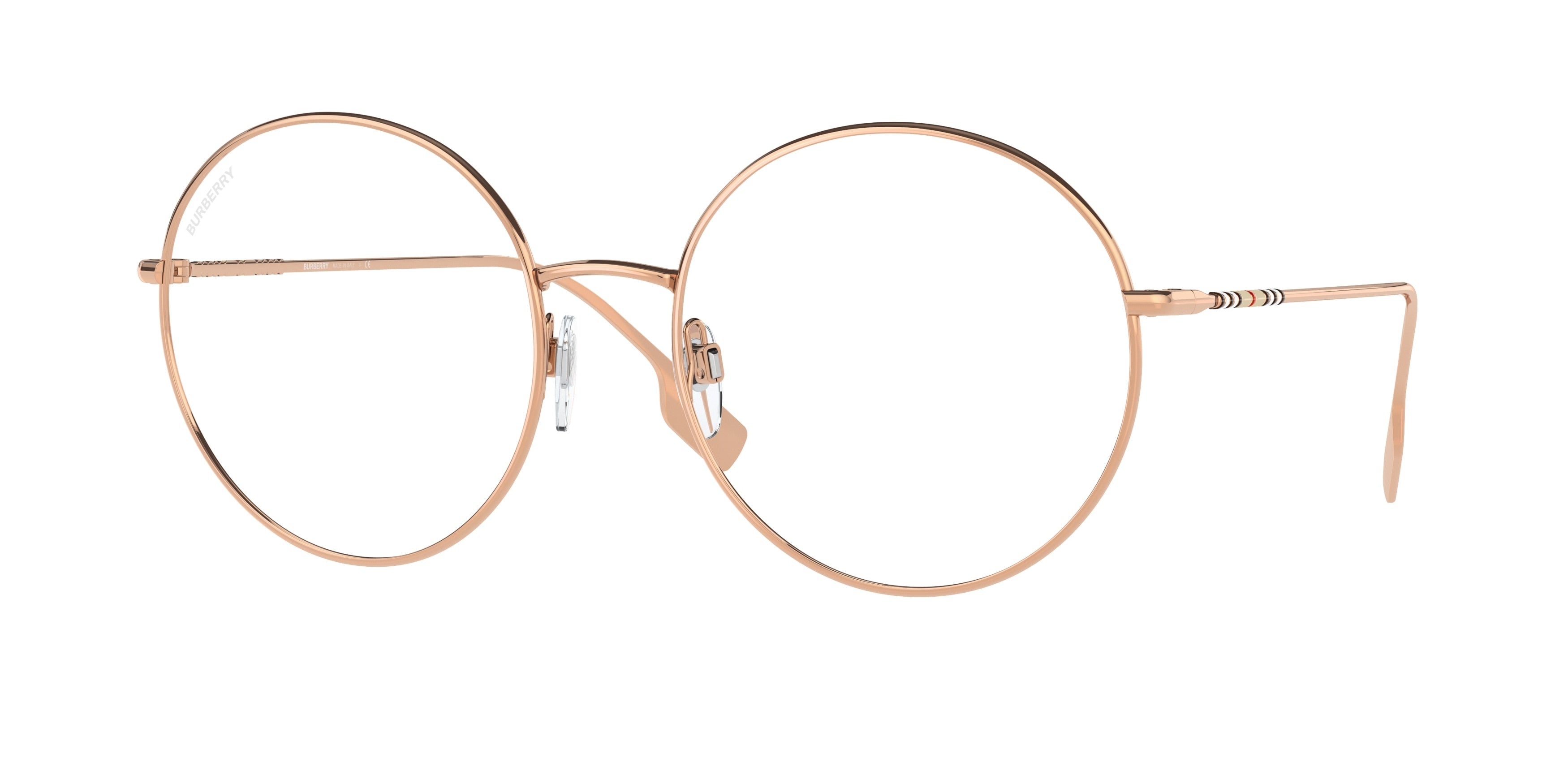 Burberry PIPPA BE3132 Round Sunglasses 1337SB-Rose Gold 58-140-19 - Color Map Gold