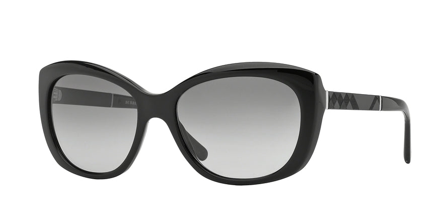 Burberry BE4164 Butterfly Sunglasses  300111-BLACK 55-17-135 - Color Map black