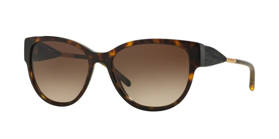 Burberry BE4190 Cat Eye Sunglasses 300213-DARK HAVANA 56-17-140 - Color Map havana