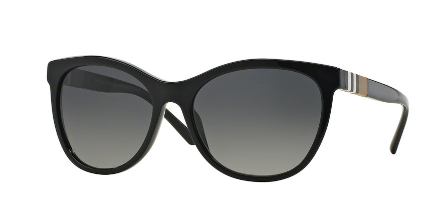 Burberry BE4199 Cat Eye Sunglasses 3001T3-BLACK 58-17-140 - Color Map black