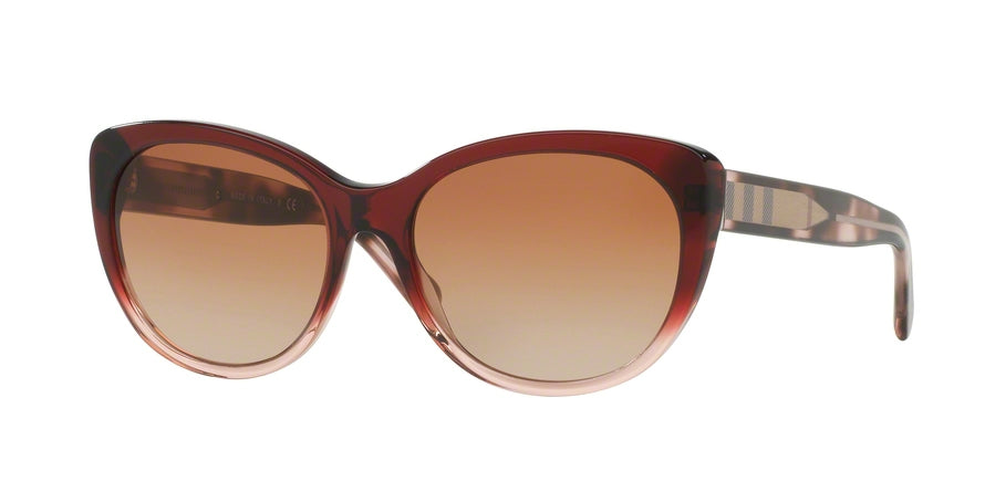Burberry BE4224 Cat Eye Sunglasses 355313-BORDEAUX GRADIENT PINK 56-17-140 - Color Map bordeaux