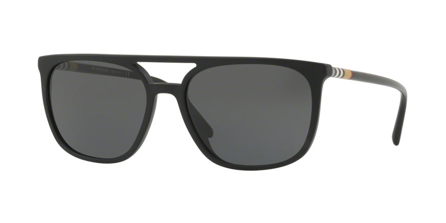 Burberry BE4257 Square Sunglasses  346487-MATTE BLACK 57-17-145 - Color Map black