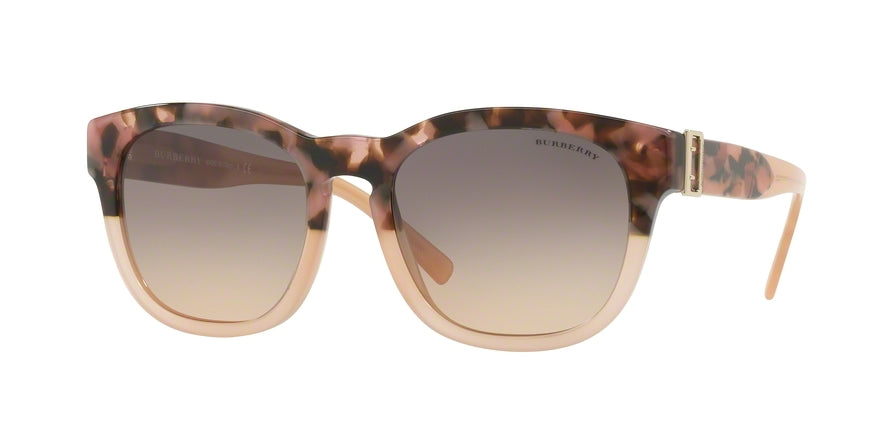 Burberry BE4258 Square Sunglasses 3678G9-BROWN HAVANA/PINK 54-19-140 - Color Map brown