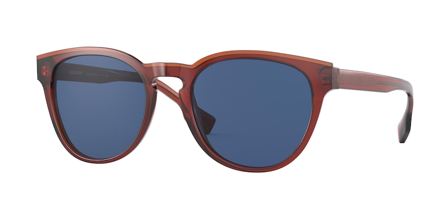 Burberry BE4310F Phantos Sunglasses 384680-TRANSPARENT BROWN 54-20-145 - Color Map brown