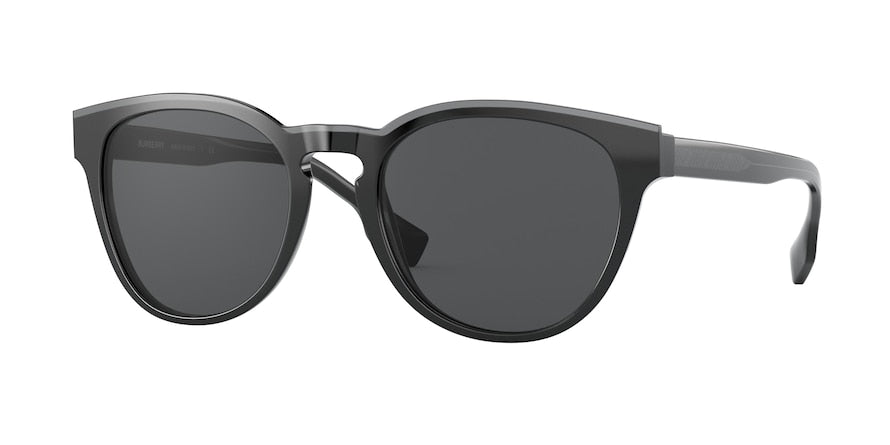 Burberry BE4310F Phantos Sunglasses 385087-TOP OPAL GREY ON BLACK 54-20-145 - Color Map grey