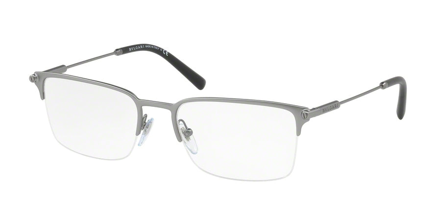 Bvlgari BV1096 Rectangle Eyeglasses  195-MATTE GUNMETAL 55-19-145 - Color Map gunmetal