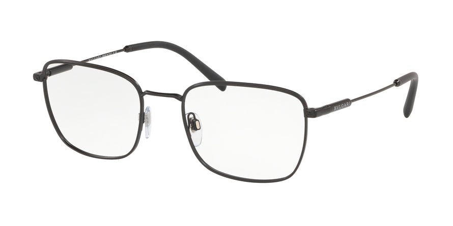 Bvlgari BV1105 Rectangle Eyeglasses 128-MATTE BLACK 55-20-145 - Color Map black