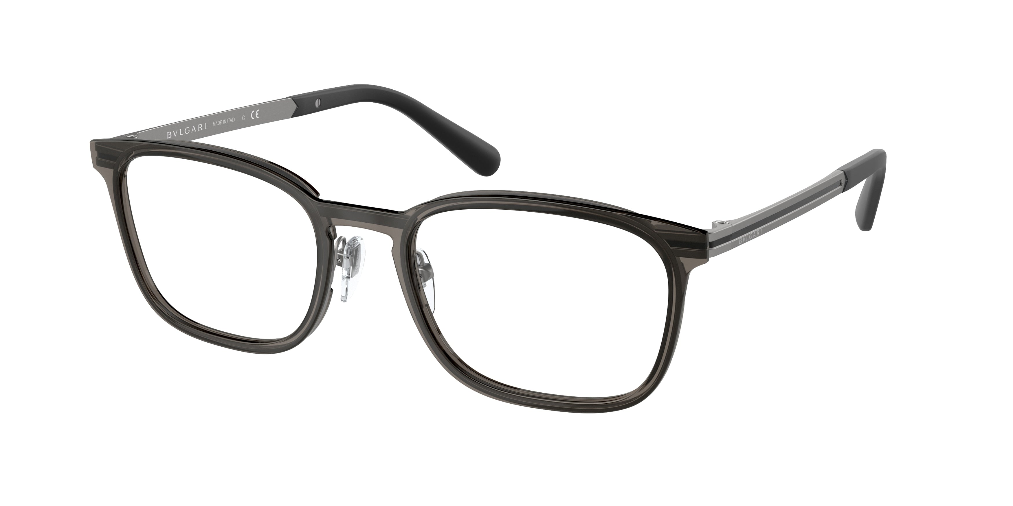 Bvlgari BV1117 Rectangle Eyeglasses  195-Grey 54-145-20 - Color Map Grey