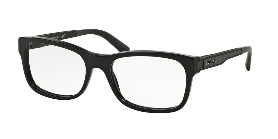 Bvlgari BV3027 Rectangle Eyeglasses  5309-MATTE BLACK 56-18-140 - Color Map black