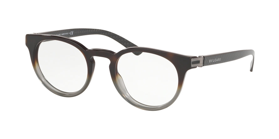 Bvlgari BV3041 Phantos Eyeglasses 5457-DARK HAVANA/DARK GREY 49-21-140 - Color Map havana