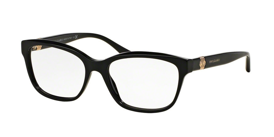 Bvlgari BV4115 Square Eyeglasses  501-BLACK 54-16-140 - Color Map black