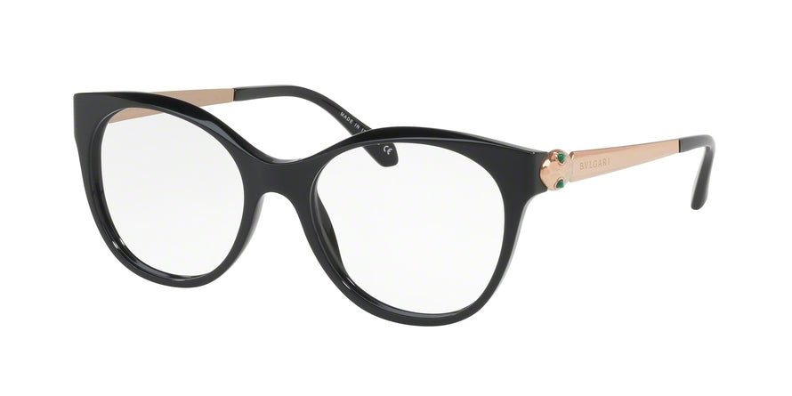 Bvlgari BV4142KB Phantos Eyeglasses  5195-BLACK 53-17-140 - Color Map black