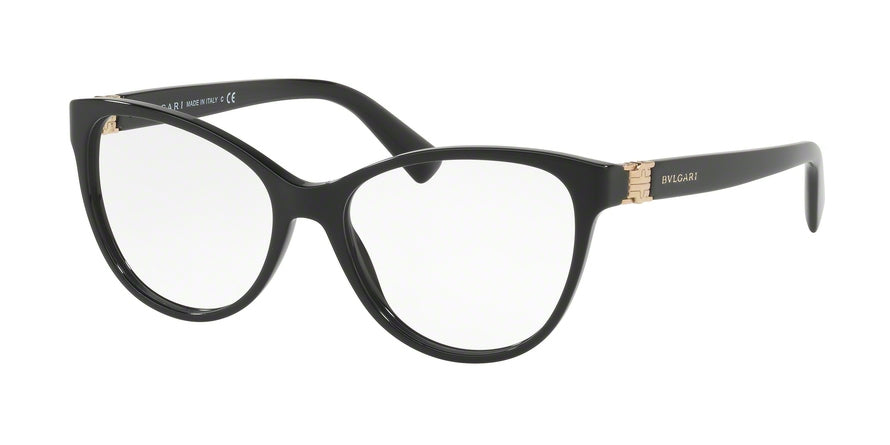 Bvlgari BV4151 Cat Eye Eyeglasses  501-BLACK 54-16-140 - Color Map black