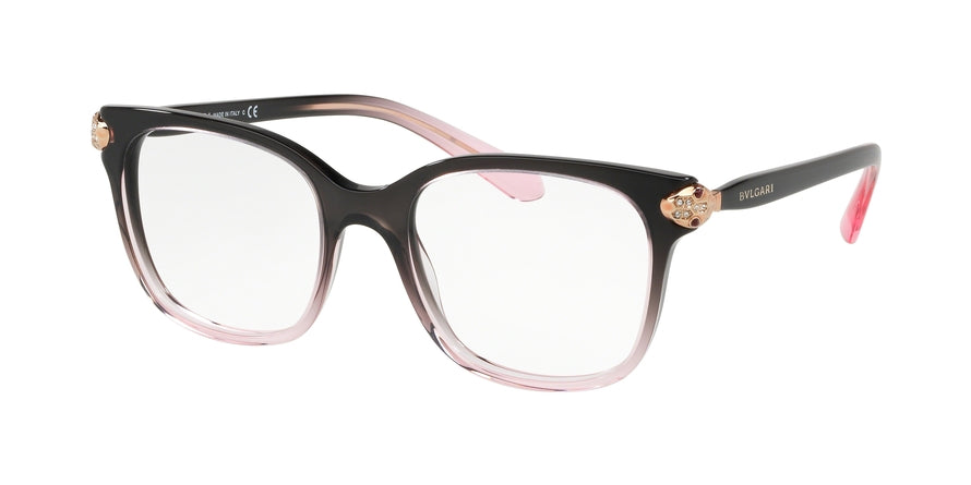 Bvlgari BV4158B Square Eyeglasses  5449-BLACK GRADIENT PINK 50-19-145 - Color Map black